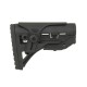 Sleek Buttstock w/ Cheek Rest for M4/M16 - Black [Big Dragon]